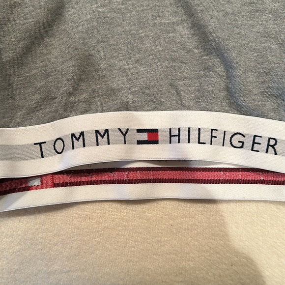 Tommy Hilfiger Gray Cropped Hoodie, Small - Picture 4 of 6